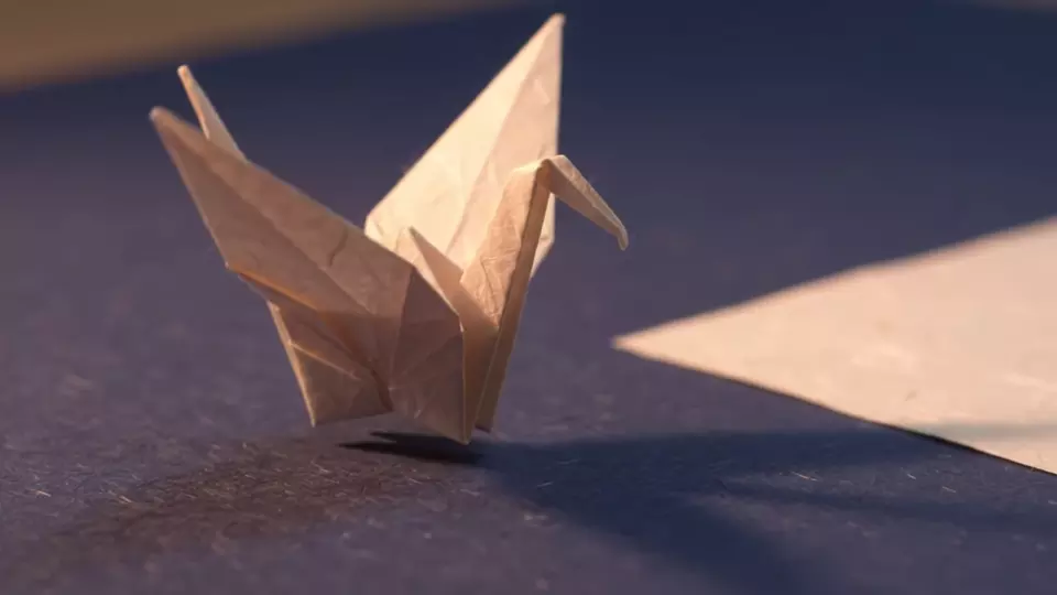 A small paper flight